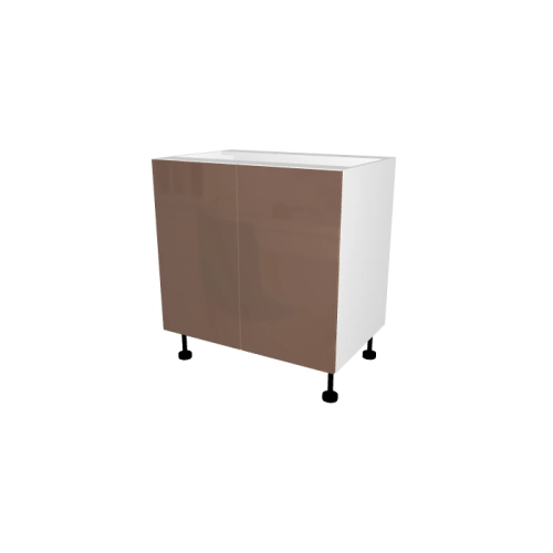 KEUKENKAST MET LAGE DEUR, RIO, GLANZENDE CAPPUCCINO, L 80 cm x H 72 cm x D 56 cm