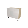 KEUKENKAST MET LAGE DEUR, PRAAG, GLANZEND TAUPE, L 100 cm x H 72 cm x D 56 cm