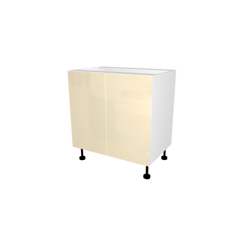 LAGE DEUR KEUKENKAST, CASABLANCA, GLANZEND BEIGE, L 80 cm x H 72 cm x D 56 cm