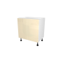 LAGE DEUR KEUKENKAST, CASABLANCA, GLANZEND BEIGE, L 80 cm x H 72 cm x D 56 cm