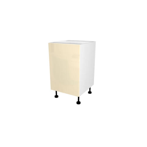 LAGE DEUR KEUKENKAST, CASABLANCA, GLANZEND BEIGE, L 50 cm x H 72 cm x D 56 cm