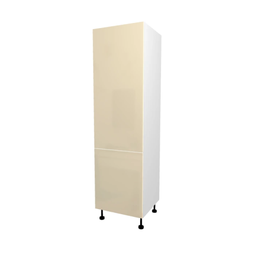 KEUKENKOLOM VOOR KOELKAST/VRIEZER, CASABLANCA, GLANZEND BEIGE, L 60 cm x H 204 cm x D 56 cm